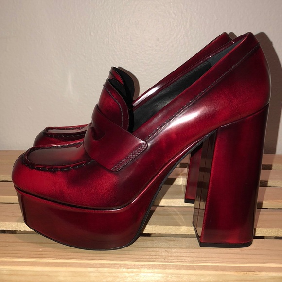 Prada Shoes - PRADA Loafer Platforms Sz 7